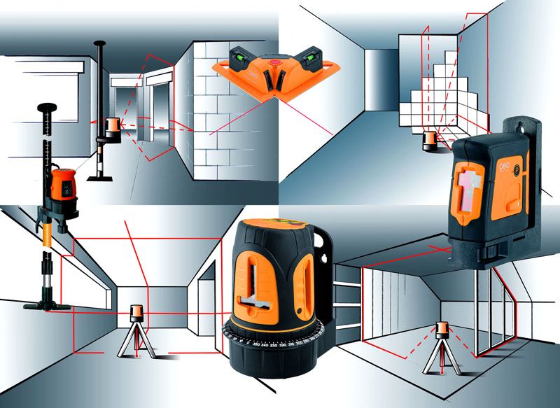 Как пользоваться лазерным уровнем
